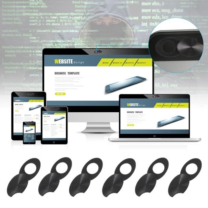 Cache-caméra Coulissant En Forme De Cœur - Lot De 4 - Protection Webcam Pour PC, Portable, Tablette - Anti-espionnage
