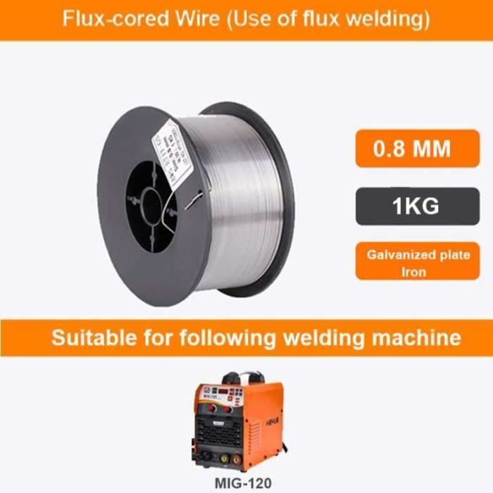 MGT10094FIL DE SOUDURE,fil à souder MIG sans gaz, 0.8mm 1.0mm, fourré, autoblindage, sans gaz