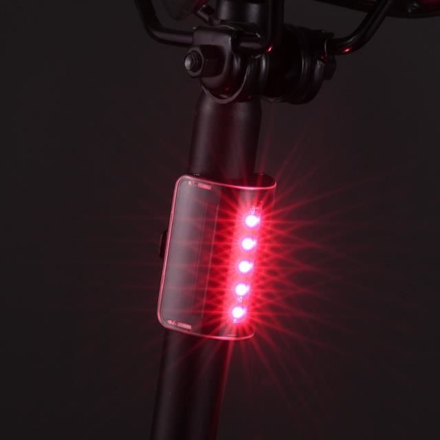 vélo lumière,red--feu arrière de vélo tactile, feu arrière de vélo de montagne, feu arrière de vélo vtt, lampe rechargeable, accesso