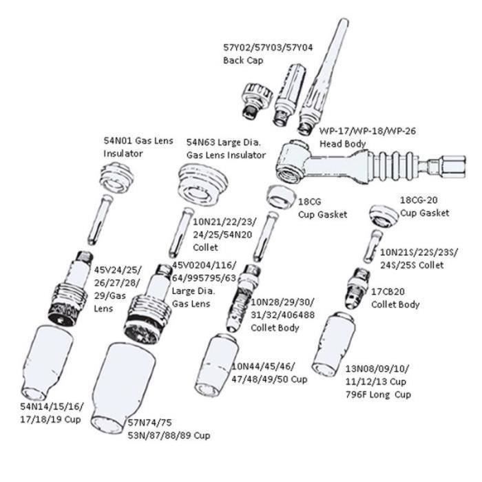 ELCAN 10 Buses Céramiques Standard GR10 Avec Un Diamètre Intérieur De