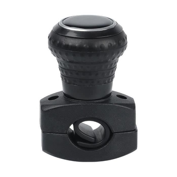 Deemars Bouton Spinner Volant 360° – Aide à La Conduite Universelle Noir Pour Voiture Camion Bateau (ABS + Silicone)