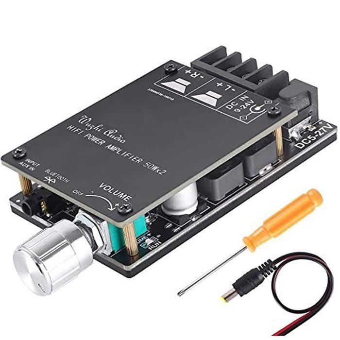 Amplificateur Bluetooth - ZHITING - TPA3116D2 - 2x50W - DC 5V-27V - Stéréo HiFi