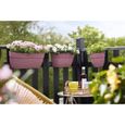 ELHO - Pot de fleurs -  Vibia Campana Easy Hanger Small - Rose Poussière - Balcon extérieur - L 24.1 x W 20.5 x H 26.5 cm-1