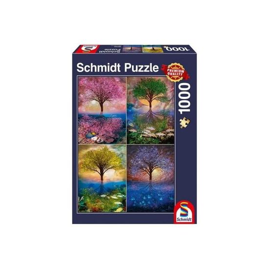 Puzzle - Schmidt Spiele - Animaux Autour D'un Point D'eau - 1000 Pieces à  Prix Carrefour