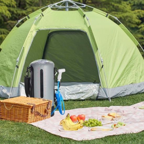 Douche Portable Camping 5L - 7 Modes Pulvérisation | Pression Manuelle - Jardin, Plage, Animaux