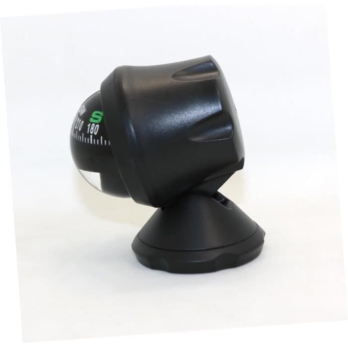 Mipcase Boussole De Voiture Sphérique – Diamètre 6cm, ABS/Acrylique, Adhésif Base – Pour Bateau, Caravane, Camion – Navigation Et Décoration