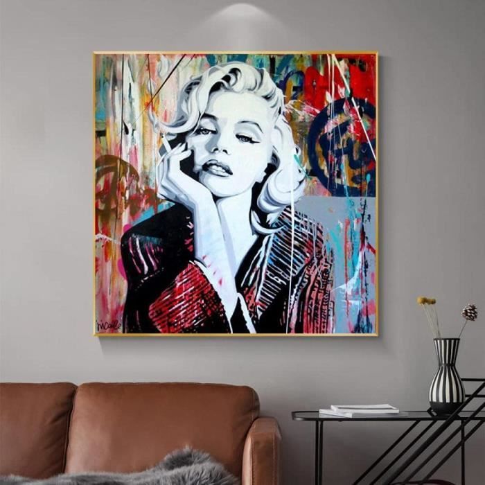 Malen Nach Zahlen - MARILYN MONROE - LOVES DC GRAFITTY POP ART - LIMITED EDITION