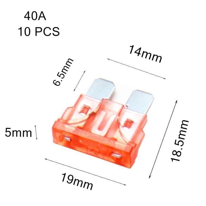 INNOVAULT Lot De 72 Fusibles Plats Standard Pour Voiture