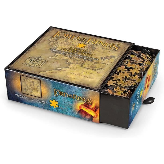 Lord Of The Rings Map Of Middle Eartgh 1000 Piece Jigsaw Puzzle 60 X 60 ...