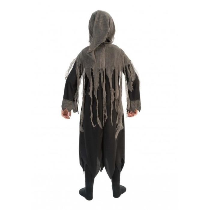 Morph Déguisement Faucheuse Enfant, Costume Halloween Squelette, Tenue Faucheur Garçon, 10-12 Ans 4-6 Ans