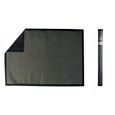 Tapis de protection pour barbecue - Solys - PVC - Noir - 120 x 180 cm - Traitement anti UV-2