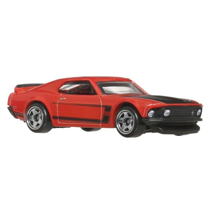 Voiture Miniature Hot Wheels Ford Mustang 69 Noir Intérieur Rouge - Occasion