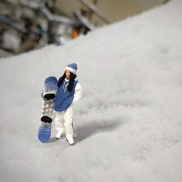 Figurines de ski miniatures peintes à la main 1/64, mise en page de micro  paysage de scène de table de sable, ornement de B - Cdiscount Jeux - Jouets