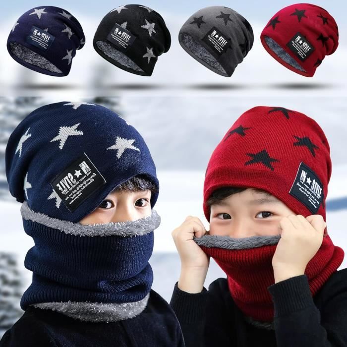 Snood Enfant Écharpe Tube Enfant Tour de Cou Enfant Fille Garçon