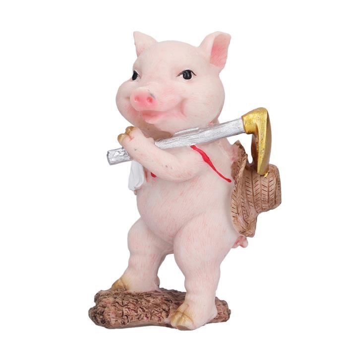 Figurine Drôle En PVC D'un Cochon Non Identifié - Occasion - Parfait Pour Déco Ou Collection