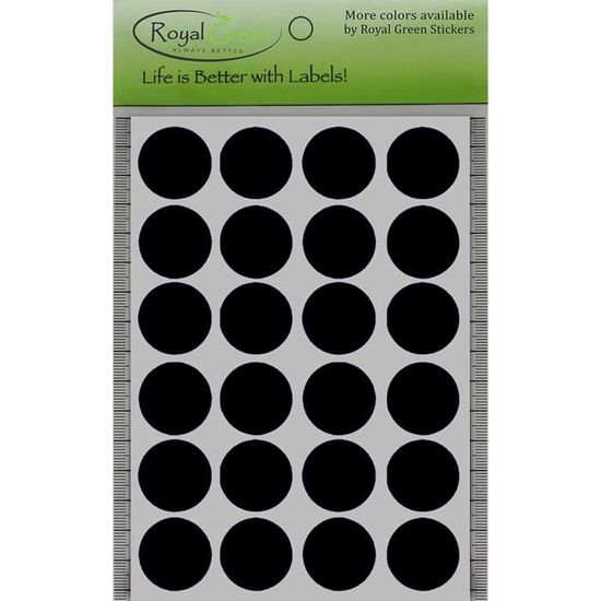 LACHT 432 Pcs Gommettes Autocollantes Rondes, 50 Mm Couleur