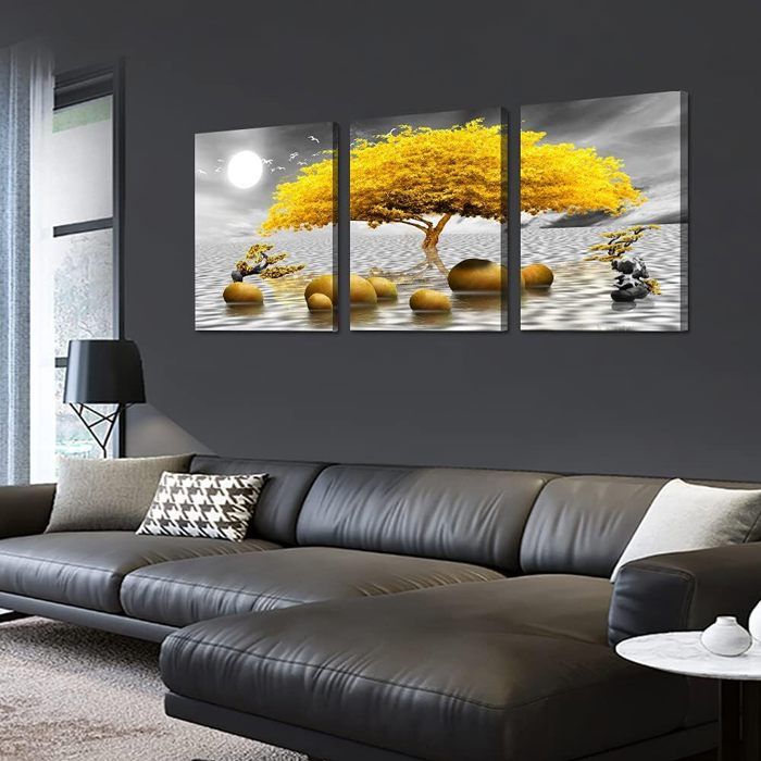 Impression Sur Toile Abstraite Graffiti 47x140 Cm - Décoration Murale Colorée Moderne Pour Chambre, Salon, Bureau