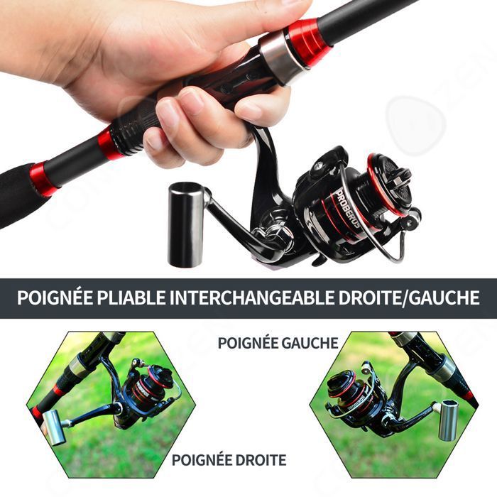 Canne à Pêche Télescopique Portable 1,8m / 2,1m / 2,4m / 2,7m / 3,0m / 3,6m Fibre de Carbone Ultra Légère Canne à Pêche Rétractable Accessoire de Pêche à la Carpe