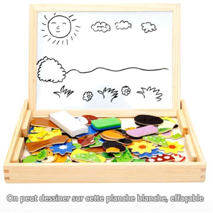 Jouet Casse-Tête en Bois Écologique pour Tout-Petits, Formes d'Animaux de 24 Pcs pour le Développement Cognitif, Bords Arrondis Sécuritaires pour 1 à 3 Ans