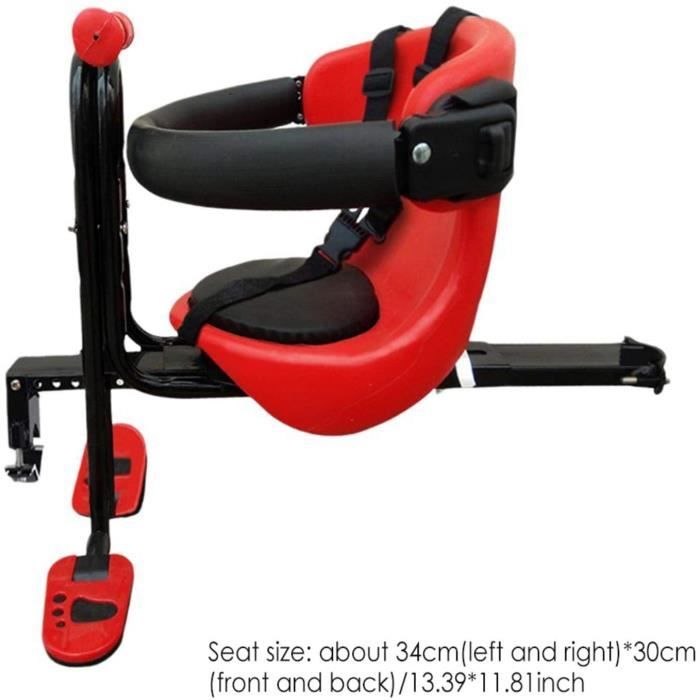 Siège Vélo Enfant Baby Bike - Alu, Harnais Sécurité, 6 Mois-6 Ans