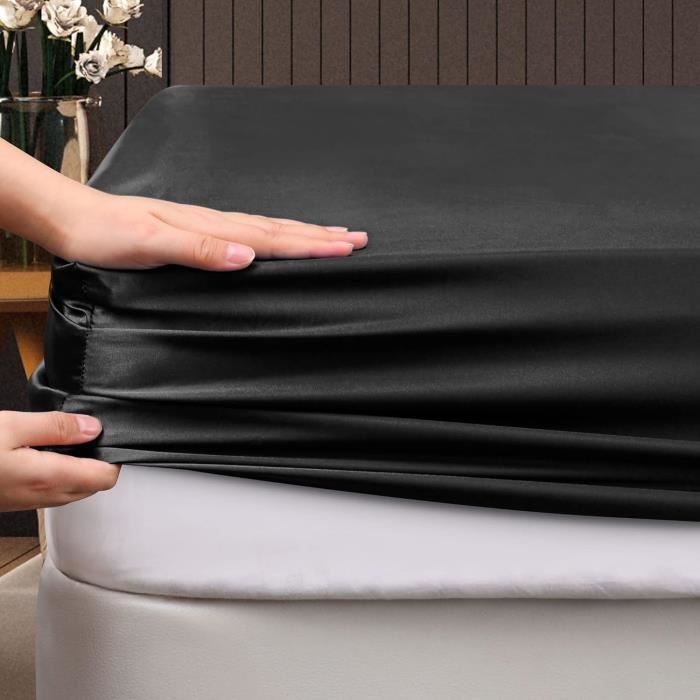 Elegant Comfort Parure de lit de luxe de qualité hôtelière en microfibre 4 pièces - Résistant aux plis, drap-housse élastique tout autour, poche profonde jusqu'à 40,6 cm, lit simple/lit simple XL Elegant Comfort Parure de lit de luxe de qualité hôtelière en microfibre 4 pièces - Résistant aux plis, drap-housse élastique tout autour, poche profonde jusqu'à 40,6 cm, lit simple/lit simple XL