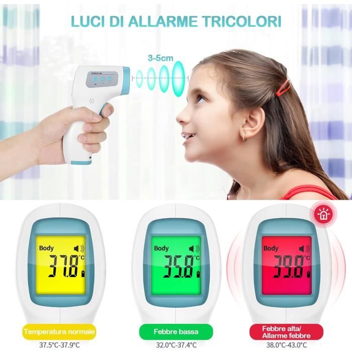 TD® Certification CE Thermomètre Infrarouge Infrarouge Sans Contact Pour Le Corps Humain Thermomètre électronique Pistolet Frontal - Puériculture & Eveil Bébé