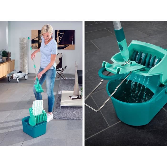 Balai à Poussière Leifheit Superduster Floor - Housse Microfibre Lavable 100x, Pivot 360°