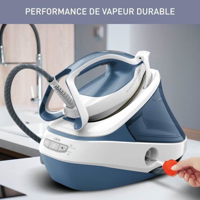 CALOR Pro Express Ultimate, centrale vapeur, pression 7,6 bars, dbit de vapeur 155 g/min, fonction pressing de 580 g/min - Cdiscount Electromnager CALOR Pro Express Ultimate, centrale vapeur, pression 7,6 bars, dbit de vapeur 155 g/min, fonction pressing de 580 g/min - Cdiscount Electromnager