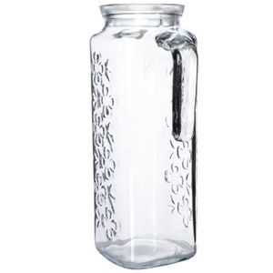 Lot De 10 Pichets à Eau Transparents 1600 Ml - Avec Couvercle