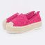 espadrille rose femme