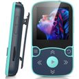 AGPTEK 32Go MP3 Bluetooth 5.0 avec Clip, Lecteur MP3 Baladeur Sport Portable HiFi, Lecteur Musique avec Bouton Volume, Radio FM/Podo-0