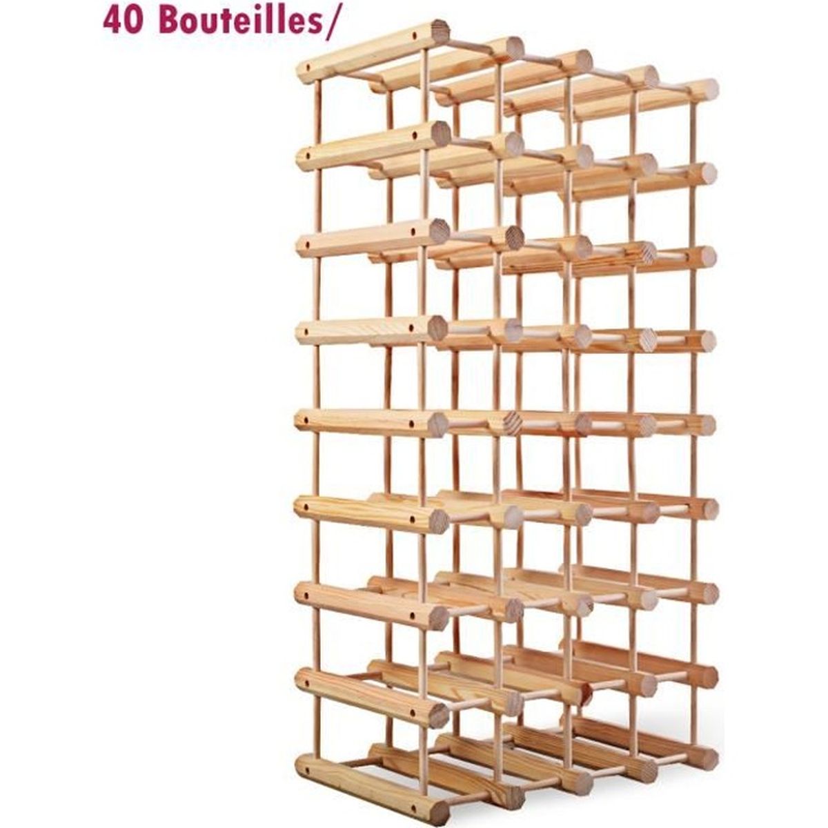 Casier Pour Range Bouteilles Etagere De Rangement Jusqu A 40