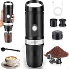 FOSMET Machine à Cafe Portable, Cafetière 12V voiture 100ml , pour le voyage, camping-car