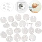 GOTOSEEU (20 caches + 5 clés) Caches de Prises pour Bébé Sécurité Protection - Prise de Courant avec à mécanisme tournant, Enfant Sécurité