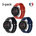 3-pack bracelet Samsung Galaxy Watch 46mm / Gear S3 Frontier / Classic / Watch 3 45 Silicone Noir / Bleu / Rouge IMOSHION®