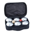 Lot De 6 Boules De Pétanque Métal Noir – Avec étui Aluminium + But + Mesure