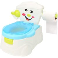 Pot Bebe Toilette, Toilette Bebe Pot pour bébé Toilette Enfant avec Couvercle et Coussinet Doux Détachable Porte-Papier