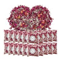 20 Paquets Petales a Jeter Mariage Confettis Biodegradables Petale de Fleur Sechees Mariage pour Voiture Deco Mariage Champetre