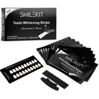 Smile Stains-Gone Strips, Teeth Whitening Strips,Activated Carbon Dental Adhesive for Teeth,Quickly and Effectively Remove (7pair)