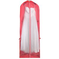 Noir 1,55 m - Housse de protection anti poussière pour robe de mariée, sac de rangement pliable en tissu non