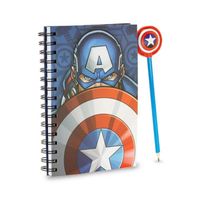 Captain America Patriot Paquet Cadeau avec Carnet et Crayon de Mode, One Size Multicolore