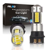 phares - feux,WHITE--ampoules CANBUS LED, blanc ambre PW24W PWY24W, 30 SMD, pour Audi BMW VW Volvo mercedes benz Skoda Peugeot MINI