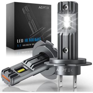 Ampoule phare - feu AGPTEK 2 X 42W 10000LM H7 Phare de Voiture à LED 6