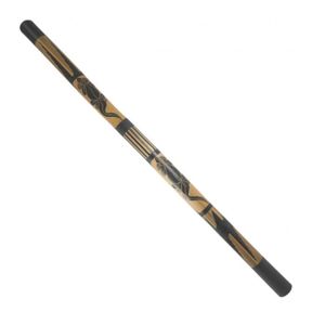 DIDGERIDOO Didgeridoo en Bambou sculpté motif Geckos 120cm Noir