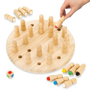 MÉMORY Jeu d'échecs de mémoire en bois Montessori Toyfel Magnus - 30 cm