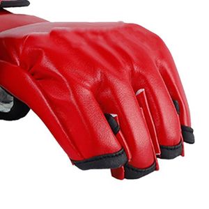 KIT DE SURVIE LID- gants MMA unisexes Gants de Boxe Demi-doigts pour Unisexe, Gants MMA Rouges avec Paumes Ouvertes pour sport neccessaire