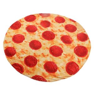 JETÉE DE LIT - BOUTIS YEN -Couverture confortable de flanelle Couverture de pizza pour adultes et enfants Couverture de jet de flanelle douce