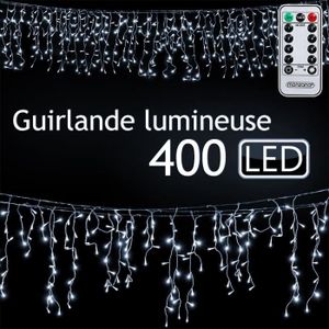 GUIRLANDE DE NOËL Guirlande lumineuse 400 LED avec télécommande 15m 