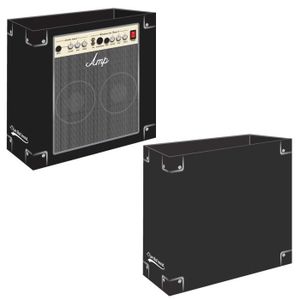 Mallette de Rangement pour Disques Vinyles de 33 avec Fermeture à Clé, Argent Yaheetech | Leroy Merlin