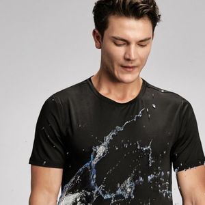 T-SHIRT T-shirt Homme Imperméable Respirant Anti-Salissure Cyclisme - Le noir